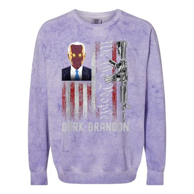 Dark Brandon 2024 Joe Biden's Campaign Colorblast Crewneck Sweatshirt