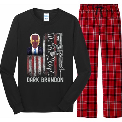 Dark Brandon 2024 Joe Biden's Campaign Long Sleeve Pajama Set