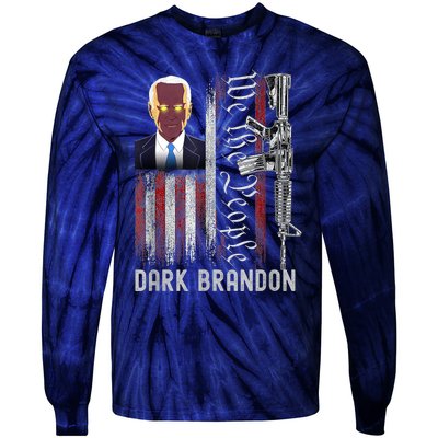 Dark Brandon 2024 Joe Biden's Campaign Tie-Dye Long Sleeve Shirt