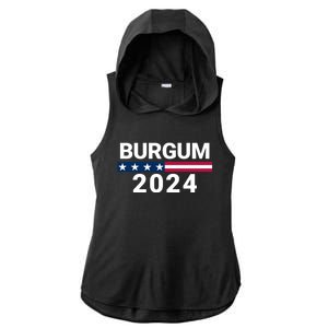 Doug Burgum 2024 Doug Burgum For Presidential Election Ladies PosiCharge Tri-Blend Wicking Draft Hoodie Tank