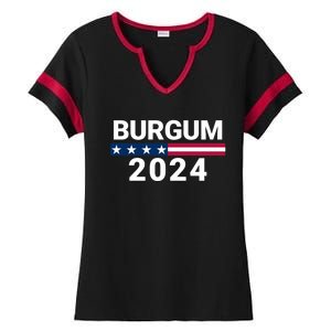 Doug Burgum 2024 Doug Burgum For Presidential Election Ladies Halftime Notch Neck Tee