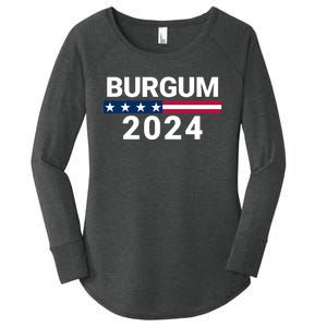 Doug Burgum 2024 Doug Burgum For Presidential Election Women's Perfect Tri Tunic Long Sleeve Shirt