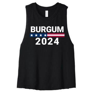 Doug Burgum 2024 Doug Burgum For Presidential Election Women's Racerback Cropped Tank