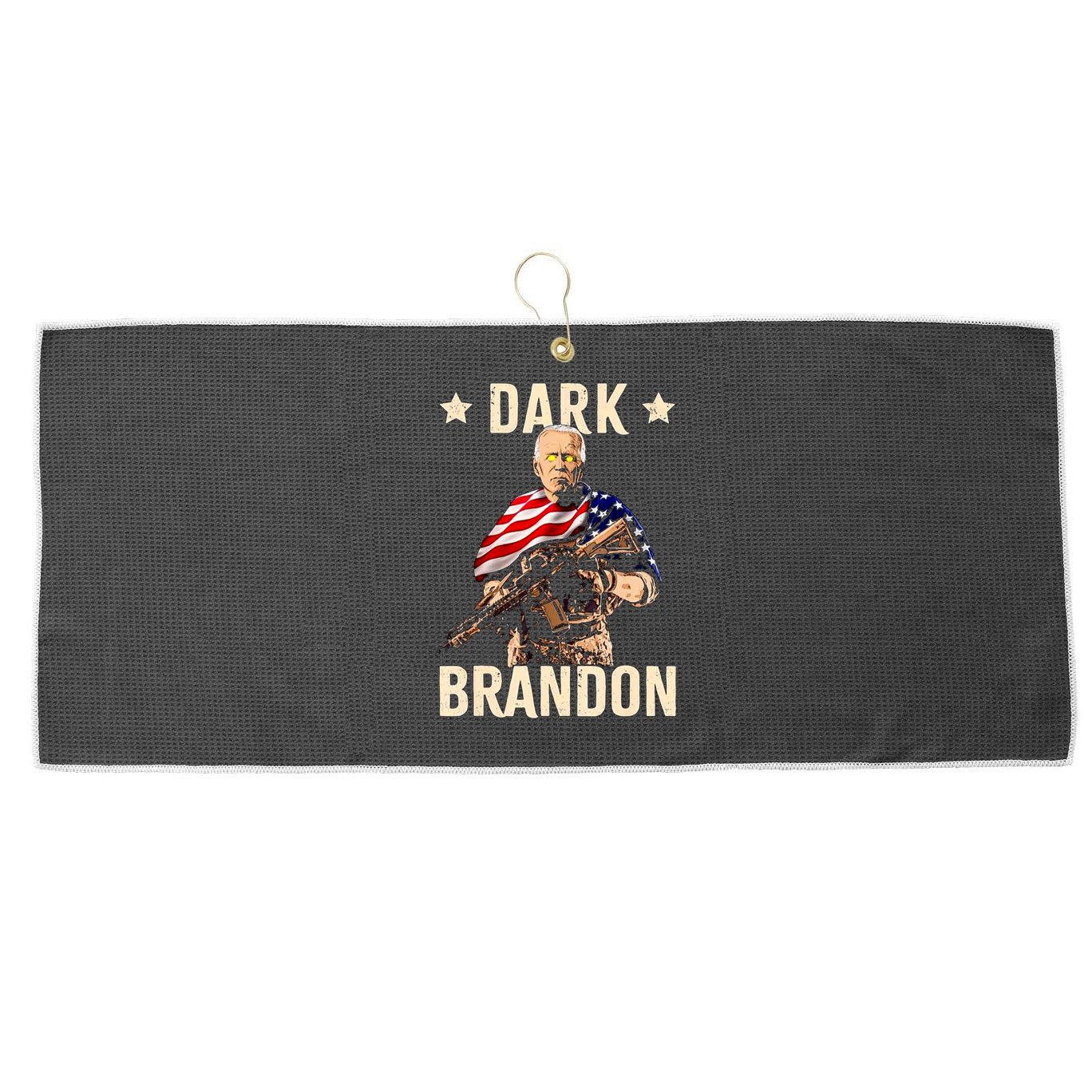 Dark Brandon 2024 Large Microfiber Waffle Golf Towel