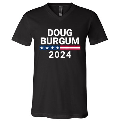 Doug Burgum 2024 Doug Burgum For Presidential Election 2024 V-Neck T-Shirt