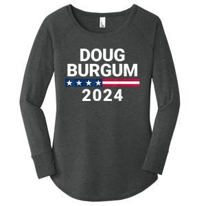 Doug Burgum 2024 Doug Burgum For Presidential Election 2024 Women's Perfect Tri Tunic Long Sleeve Shirt