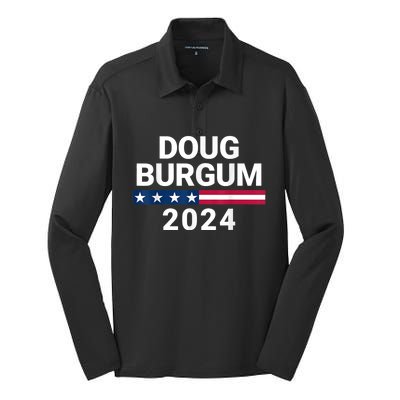 Doug Burgum 2024 Doug Burgum For Presidential Election 2024 Silk Touch Performance Long Sleeve Polo