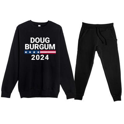 Doug Burgum 2024 Doug Burgum For Presidential Election 2024 Premium Crewneck Sweatsuit Set