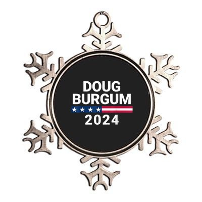 Doug Burgum 2024 Doug Burgum For Presidential Election 2024 Metallic Star Ornament