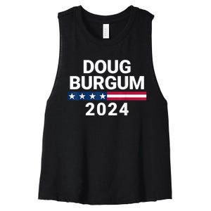 Doug Burgum 2024 Doug Burgum For Presidential Election 2024 Women's Racerback Cropped Tank