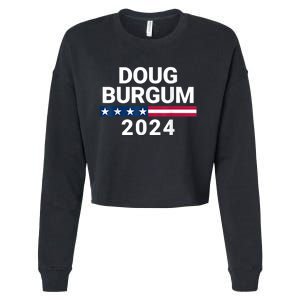 Doug Burgum 2024 Doug Burgum For Presidential Election 2024 Cropped Pullover Crew