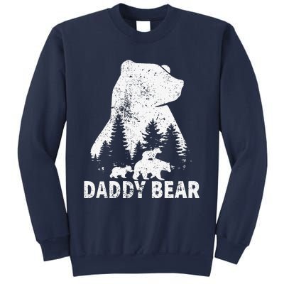 Daddy Bear 2 Cubs Father Day Funny Daddy Bear Twin Dad 2 Sweatshirt