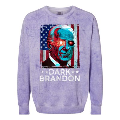 Dark Brandon 2024 Joe Biden Saving Funny Colorblast Crewneck Sweatshirt