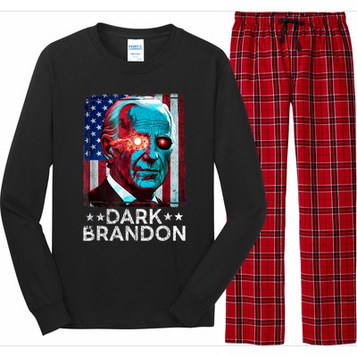 Dark Brandon 2024 Joe Biden Saving Funny Long Sleeve Pajama Set