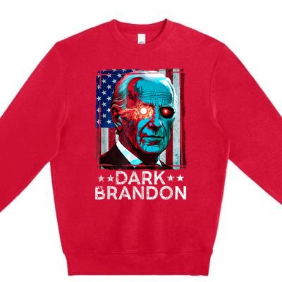 Dark Brandon 2024 Joe Biden Saving Funny Premium Crewneck Sweatshirt