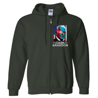 Dark Brandon 2024 Joe Biden Saving Funny Full Zip Hoodie