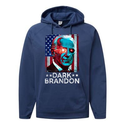 Dark Brandon 2024 Joe Biden Saving Funny Performance Fleece Hoodie