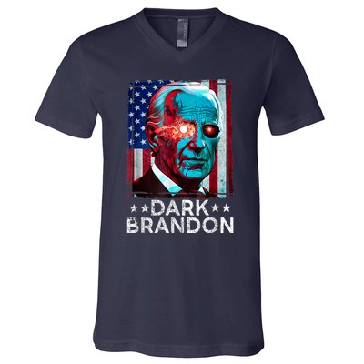 Dark Brandon 2024 Joe Biden Saving Funny V-Neck T-Shirt