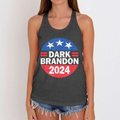 Dark Brandon 2024 Women's Knotted Racerback Tank