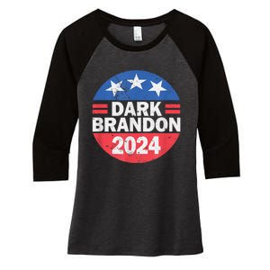 Dark Brandon 2024 Women's Tri-Blend 3/4-Sleeve Raglan Shirt