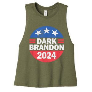 Dark Brandon 2024 Women's Racerback Cropped Tank