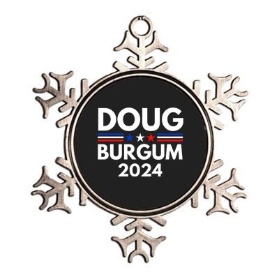 Doug Burgum 2024 Doug Burgum For Presidential Election 2024 Metallic Star Ornament