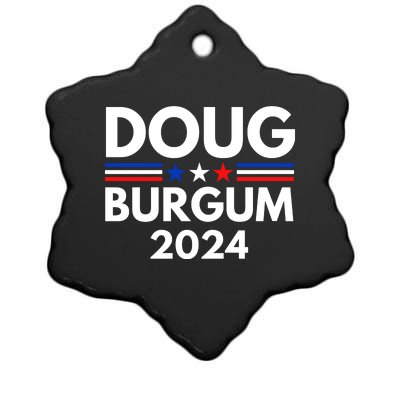 Doug Burgum 2024 Doug Burgum For Presidential Election 2024 Ceramic Star Ornament