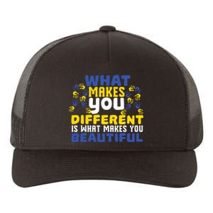 Different Beautiful 21 World Down Syndrome Awareness Day Yupoong Adult 5-Panel Trucker Hat