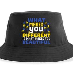 Different Beautiful 21 World Down Syndrome Awareness Day Sustainable Bucket Hat