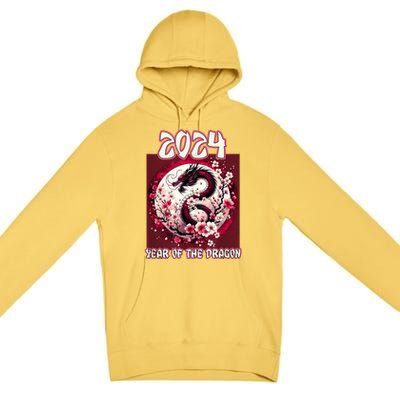 Dragon & Blossoms 2024 Year Of The Dragon Premium Pullover Hoodie