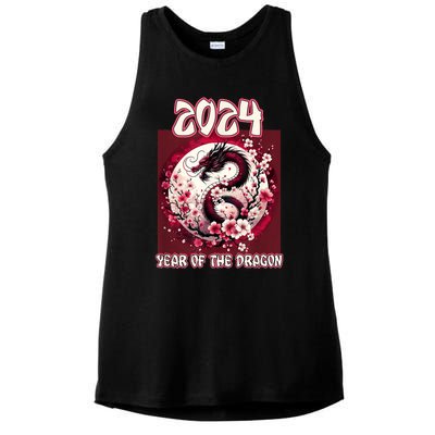 Dragon & Blossoms 2024 Year Of The Dragon Ladies PosiCharge Tri-Blend Wicking Tank