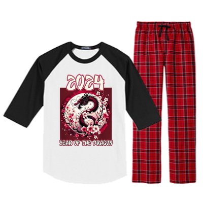 Dragon & Blossoms 2024 Year Of The Dragon Raglan Sleeve Pajama Set