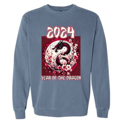 Dragon & Blossoms 2024 Year Of The Dragon Garment-Dyed Sweatshirt