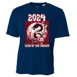 Dragon & Blossoms 2024 Year Of The Dragon Cooling Performance Crew T-Shirt