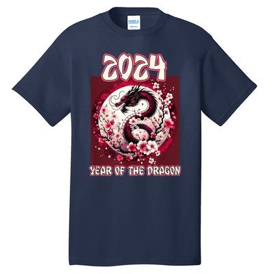 Dragon & Blossoms 2024 Year Of The Dragon Tall T-Shirt