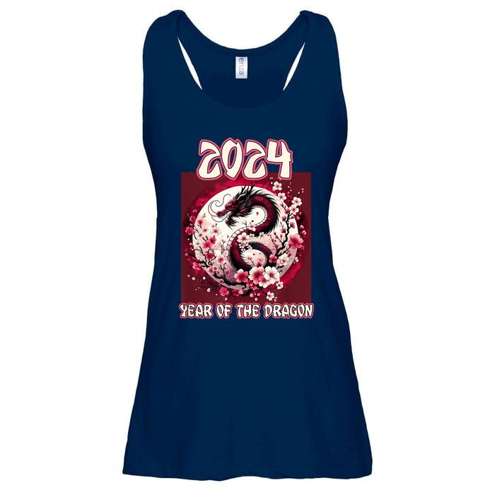 Dragon & Blossoms 2024 Year Of The Dragon Ladies Essential Flowy Tank