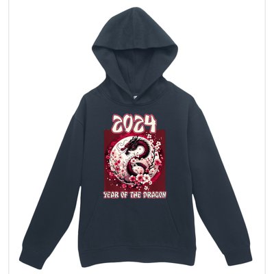 Dragon & Blossoms 2024 Year Of The Dragon Urban Pullover Hoodie