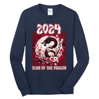 Dragon & Blossoms 2024 Year Of The Dragon Tall Long Sleeve T-Shirt