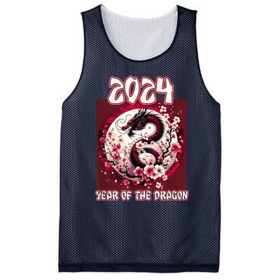 Dragon & Blossoms 2024 Year Of The Dragon Mesh Reversible Basketball Jersey Tank