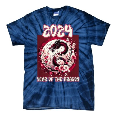 Dragon & Blossoms 2024 Year Of The Dragon Tie-Dye T-Shirt