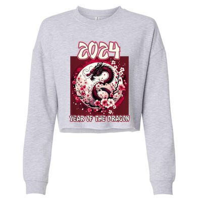 Dragon & Blossoms 2024 Year Of The Dragon Cropped Pullover Crew