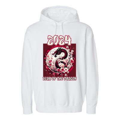 Dragon & Blossoms 2024 Year Of The Dragon Garment-Dyed Fleece Hoodie