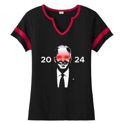 Dark Brandon 2024 Joe BidenS Campaign Ladies Halftime Notch Neck Tee