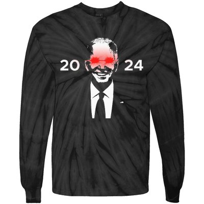 Dark Brandon 2024 Joe BidenS Campaign Tie-Dye Long Sleeve Shirt