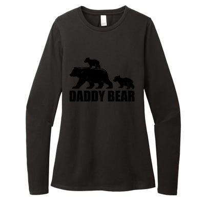 Daddy Bear 2 Cubs Daddy Bear Twin T Dad 2 T Womens CVC Long Sleeve Shirt