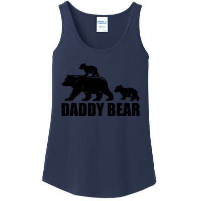 Daddy Bear 2 Cubs Daddy Bear Twin T Dad 2 T Ladies Essential Tank