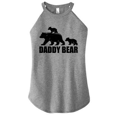 Daddy Bear 2 Cubs Daddy Bear Twin T Dad 2 T Women's Perfect Tri Rocker Tank