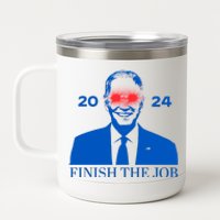 Dark Brandon 2024 Biden Harris 2024 12 oz Stainless Steel Tumbler Cup