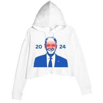 Dark Brandon 2024 Joe BidenS Campaign Crop Fleece Hoodie