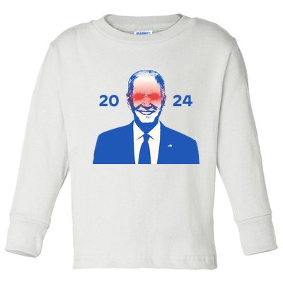Dark Brandon 2024 Joe BidenS Campaign Toddler Long Sleeve Shirt